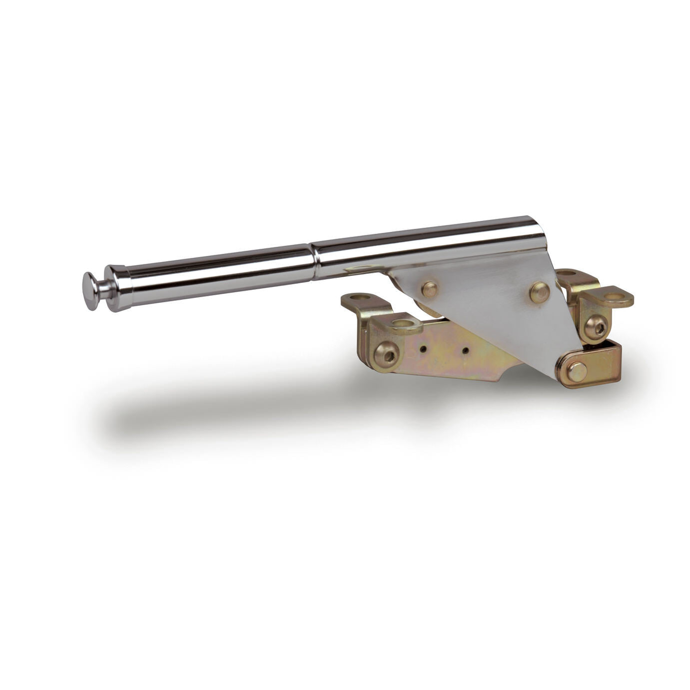 Lokar Floor Mount Parking Brake Assembly - 10" Long - Steel - Chrome