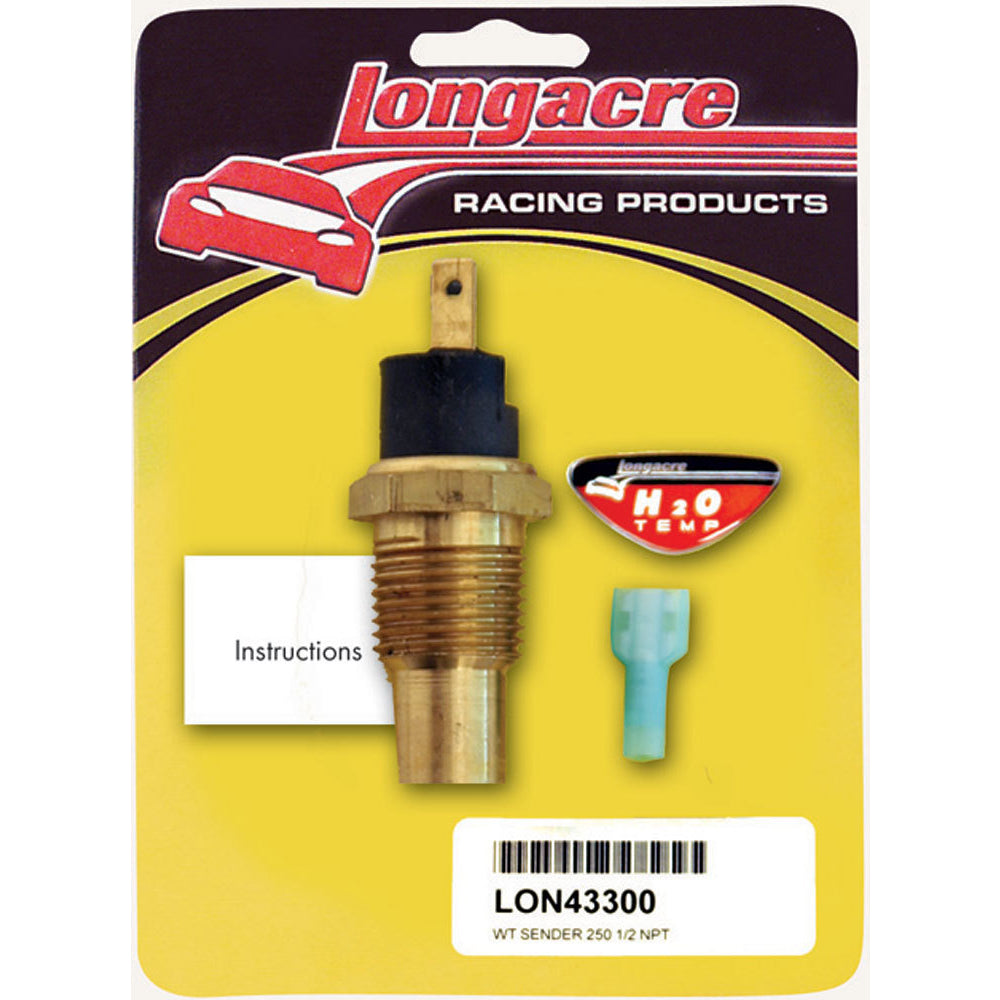 Longacre 250 Water Temp-1/2" NPT Sender Only
