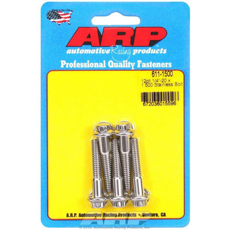 ARP Stainless Steel Bolt Kit - 12 Point (5) 1/4-20 x 1.500