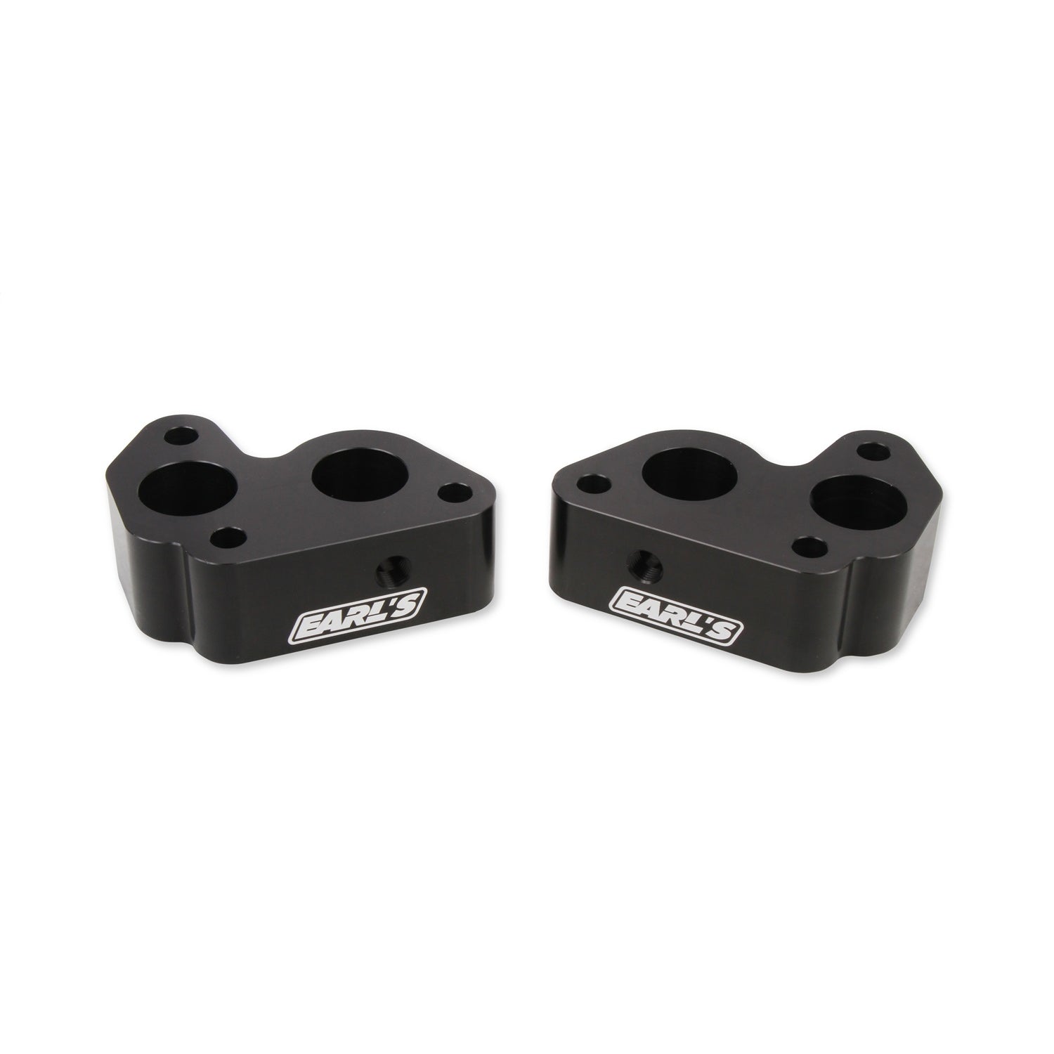 Earl's GM LS Remote Water Pump Adapters - Black (2 Pack)
