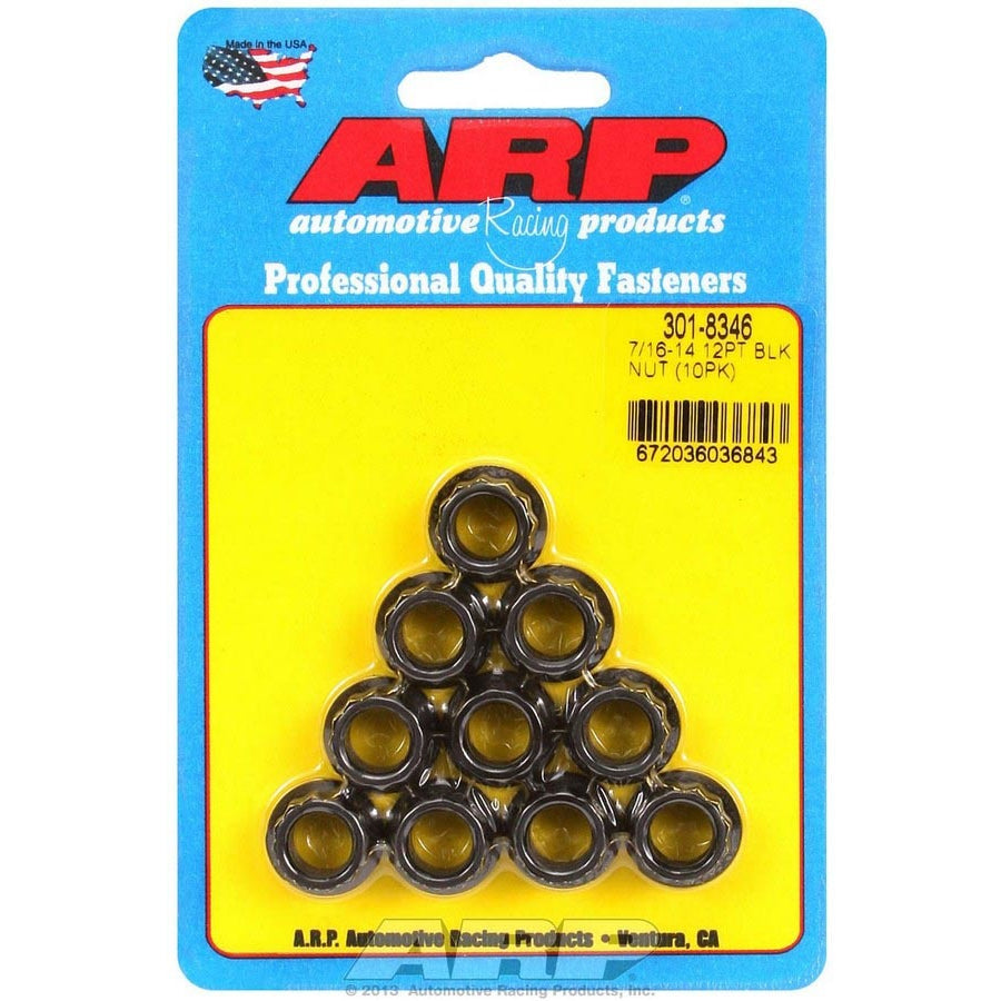 ARP 7/16-14 12 Point Nuts (10)