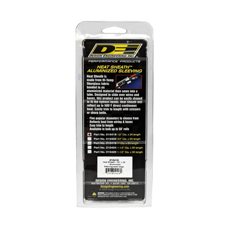 DEI Heat Sheath - 1/2" Diameter x 3 Ft.