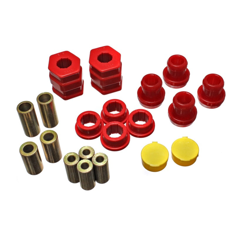 Energy Suspension Hyper-Flex Front Lower / Upper Control Arm Bushing - Red - Honda Civic 1996-2000