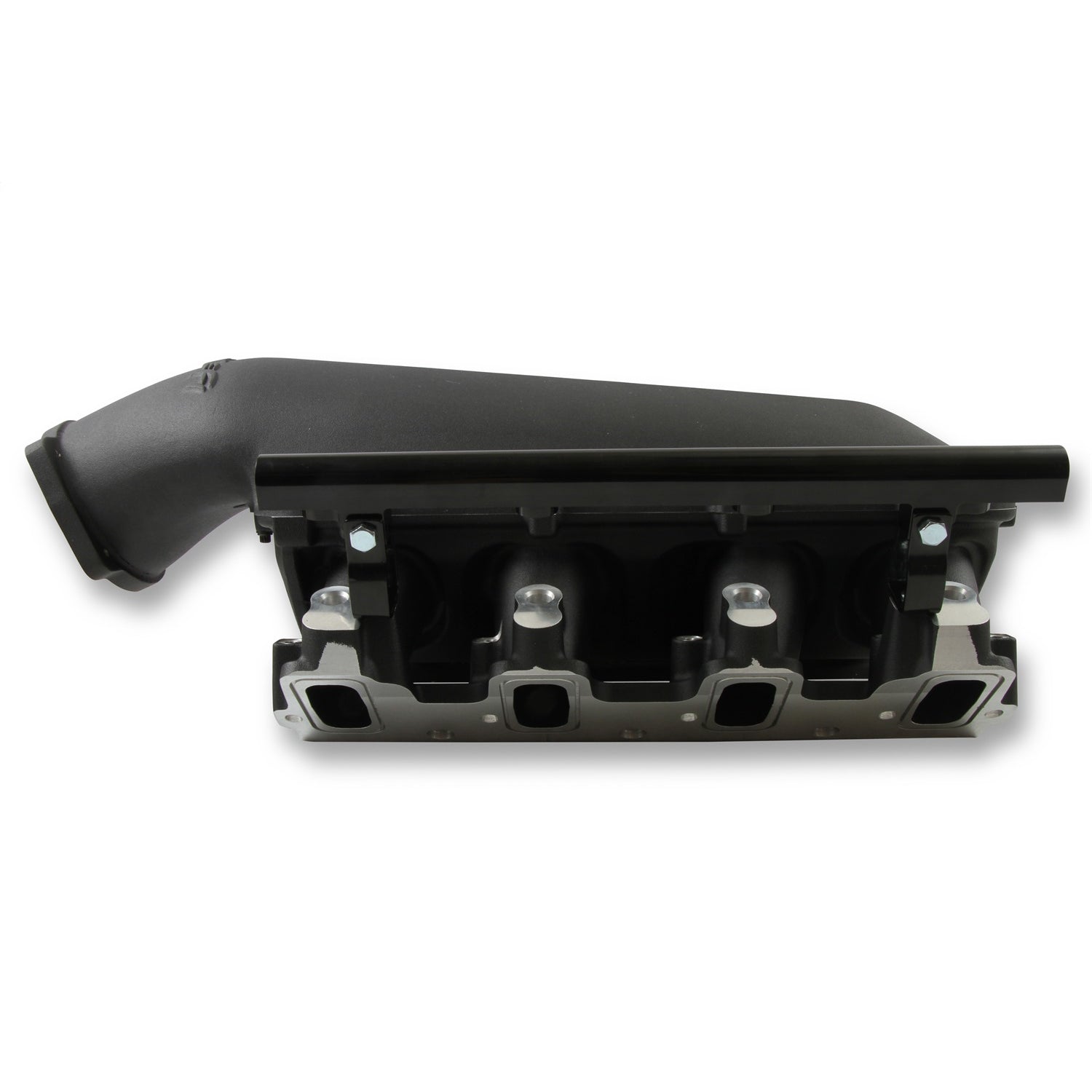 Holley EFI LS3 Low-Ram Tunnel Ram Intake Manifold - Top Feed - Single Injector - Black - LS3 - GM LS-Series