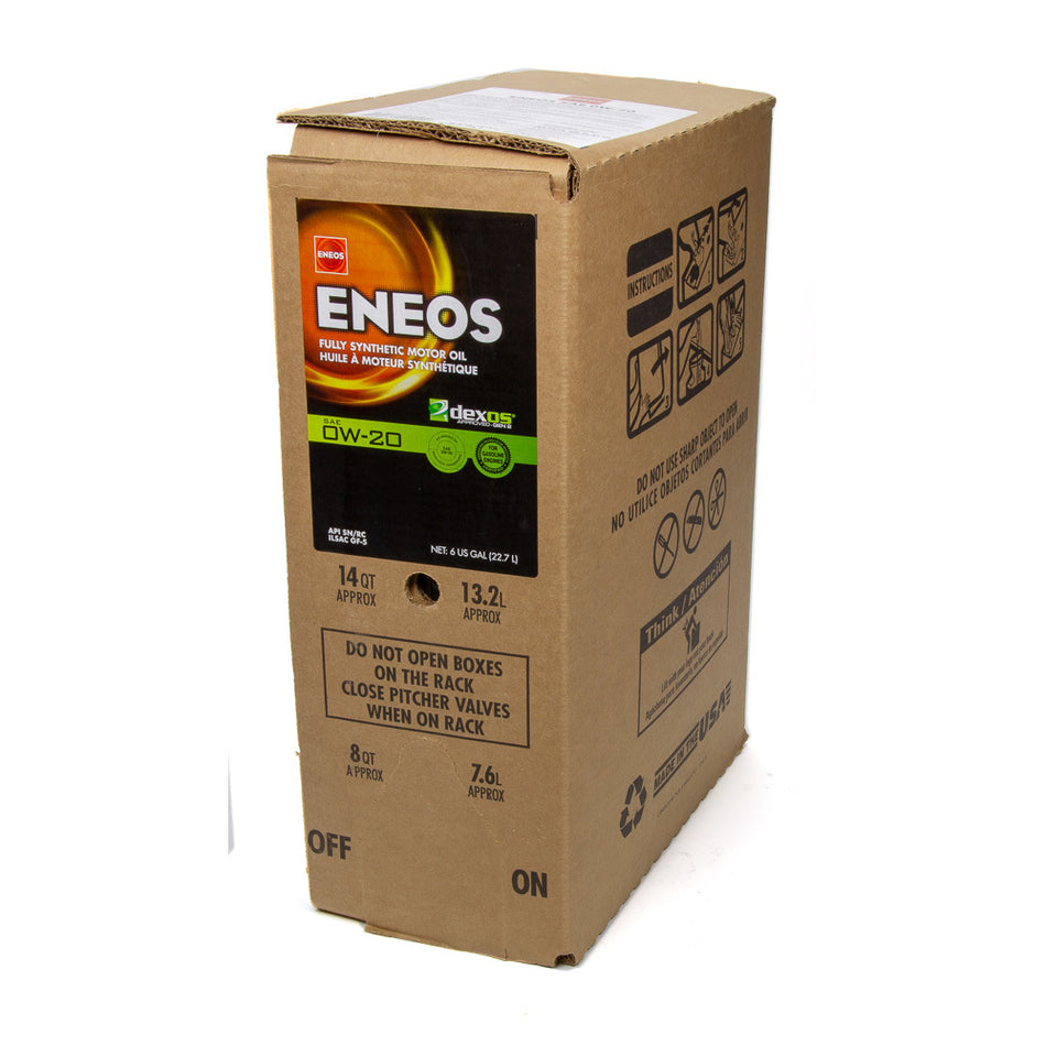 Eneos Full Synthetic Oil Dexos 1 0w20 6 Gallon
