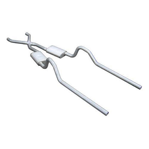 Pypes Crossmember-Back Exhaust System - 2-1/2 in Diameter