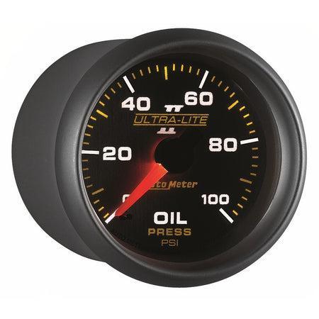 Auto Meter 2-1/16" Ultra-Lite II Oil Pressure Gauge - 0-100 PSI