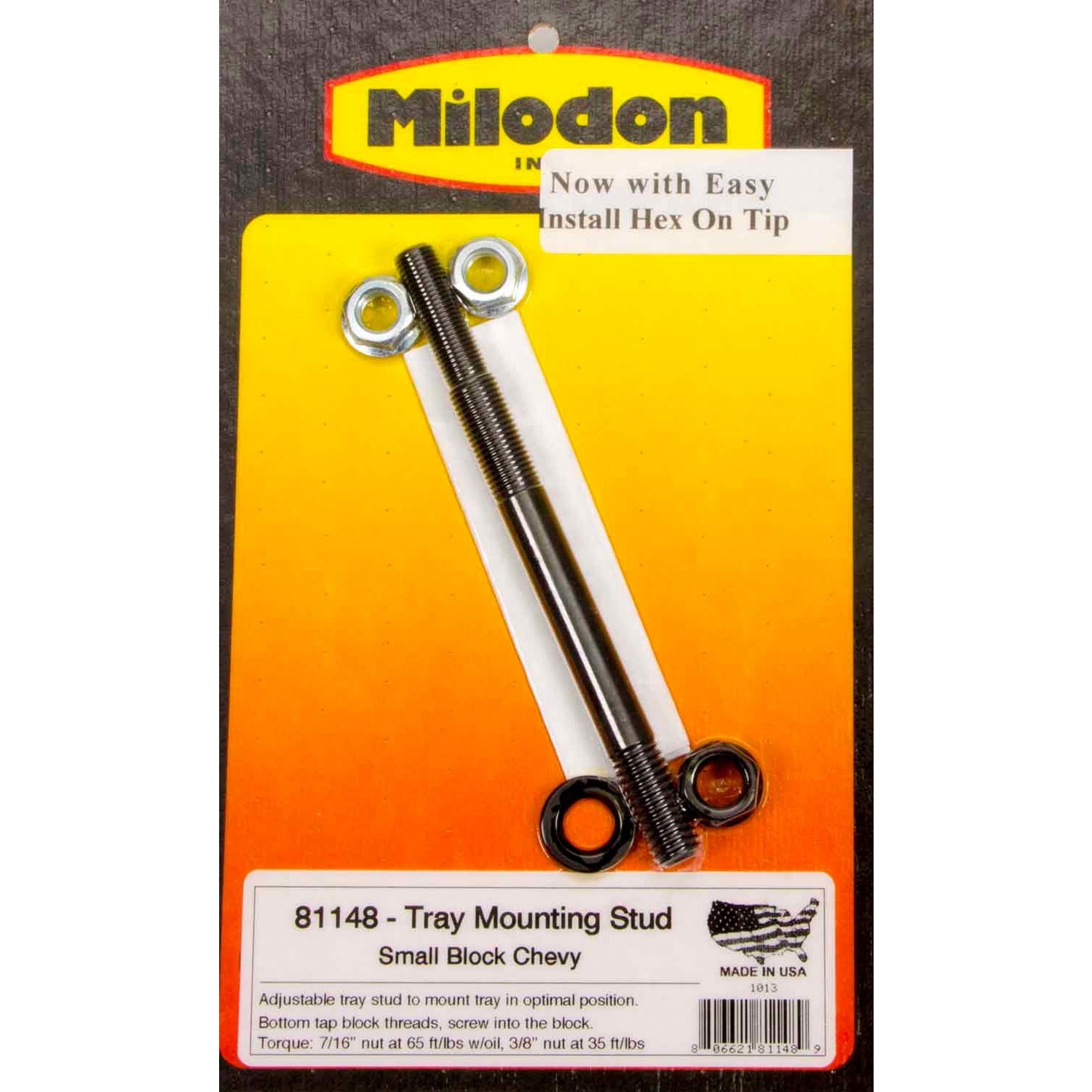 Milodon 7/16" Windage Tray Stud