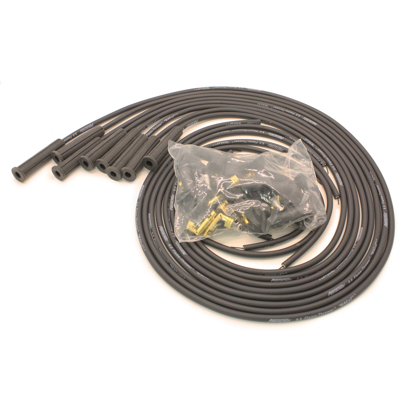 PerTronix Magx2 Spiral Core 8 mm Spark Plug Wire Set - Black