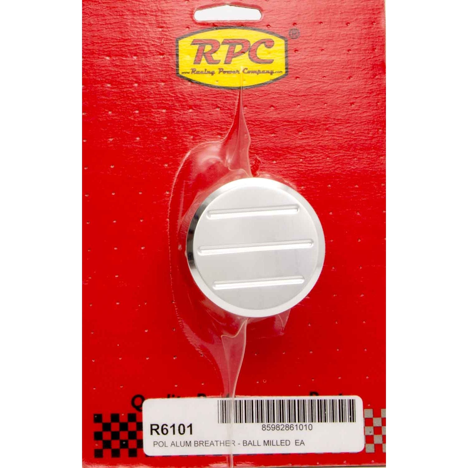 Racing Power Co-Packaged Alum Ball Milled Push In Breather Polished