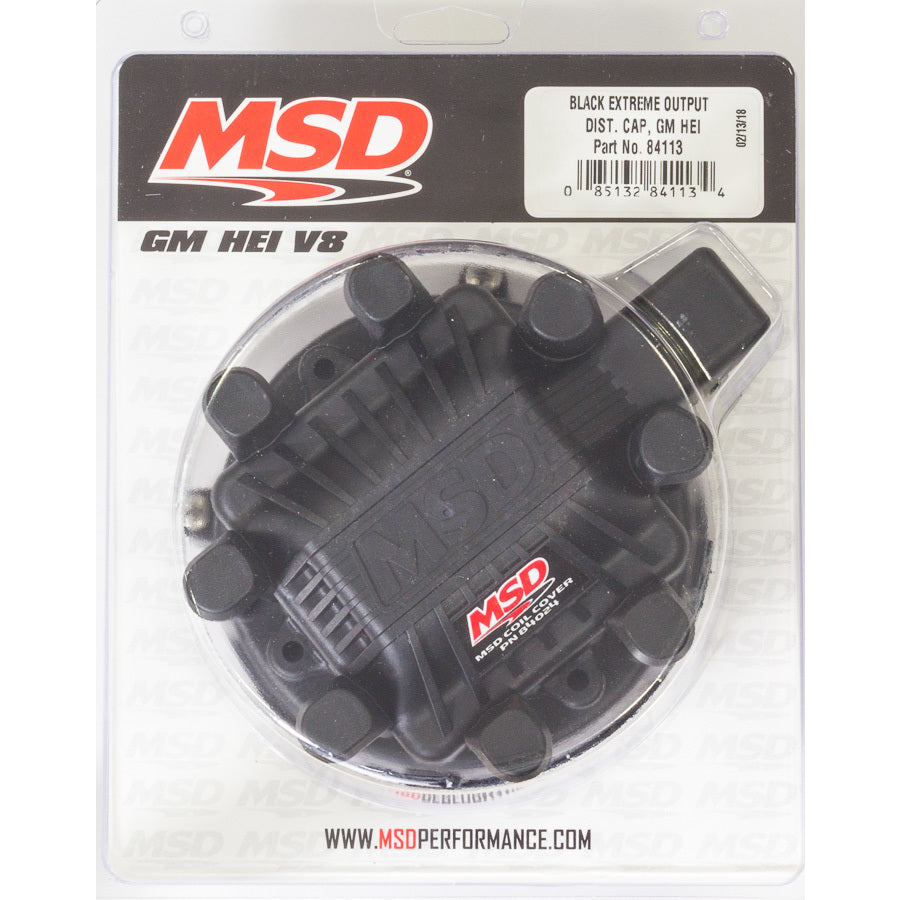 MSD GM HEI Distributor Cap Black