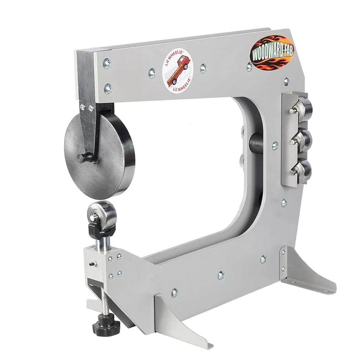 Woodward Fab Lil Wheelie English Wheel - Bench Mount - 16 in Throat - 6 in OD x 1 in Thick Wheel