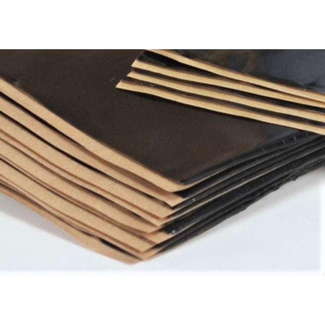 Hushmat Ultra Trunk Kit Heat and Sound Barrier 12 x 23" Sheet 1/8" Thick Rubber - Black