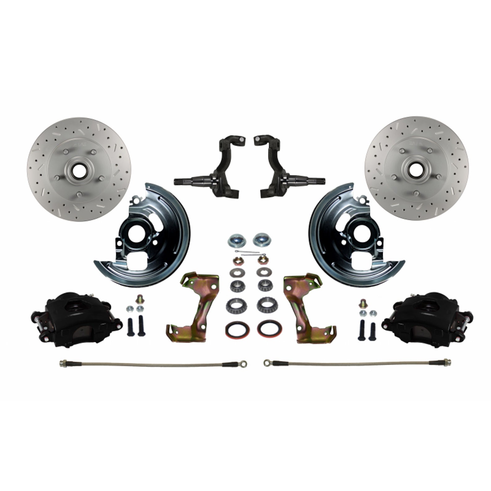Leed Power Disc Conversion Front Brake System - 1 Piston Caliper