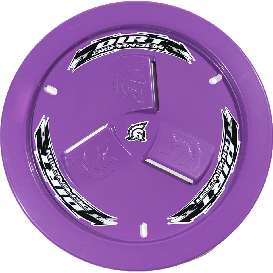 Dirt Defender Racing Products Quick Release Fastener Mud Cover Vented Cover Only Plastic - Purple