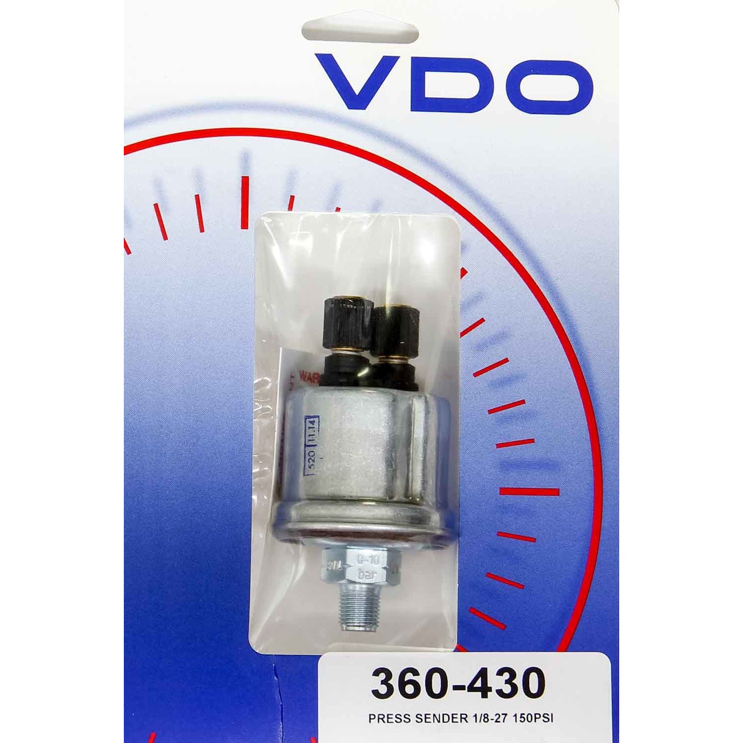 VDO Pressure Sender Electric 1/8" NPT Male 150 psi - Floating Ground