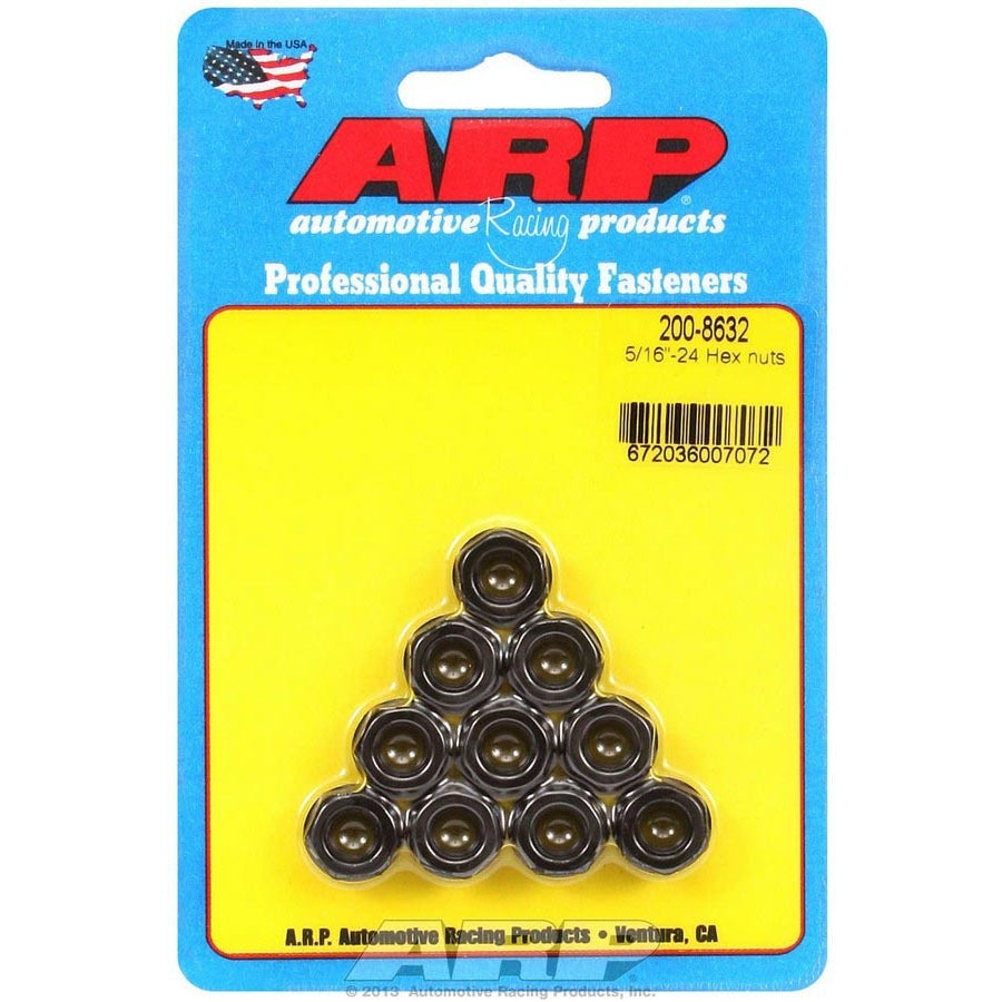 ARP 5/16-24" Thread Nut 3/8" 6 Point Head Chromoly Black Oxide - Universal