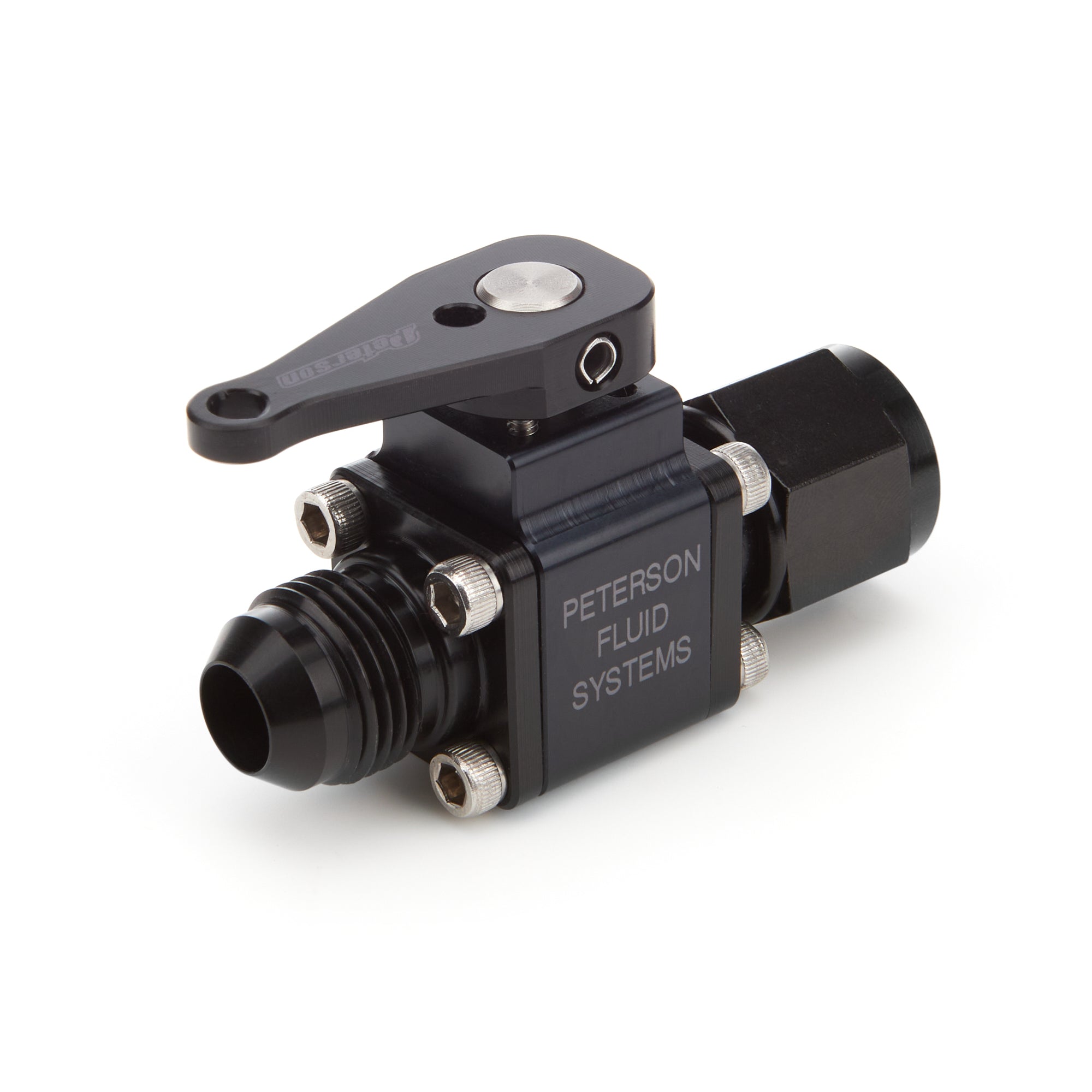 Peterson Inline Ball Valve -08 AN Male X -08 AN Female