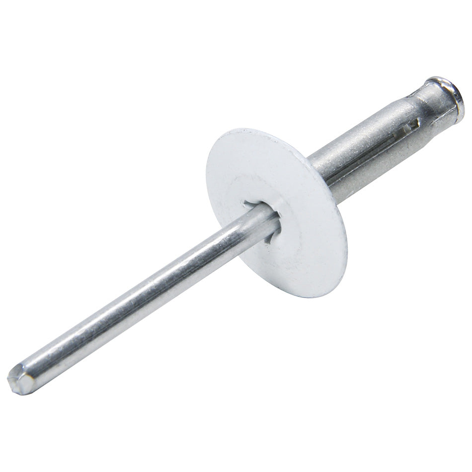 Allstar Performance 3/16" Large Head Tri-Fold Rivets - Aluminum Mandrel - White (250 Pack)