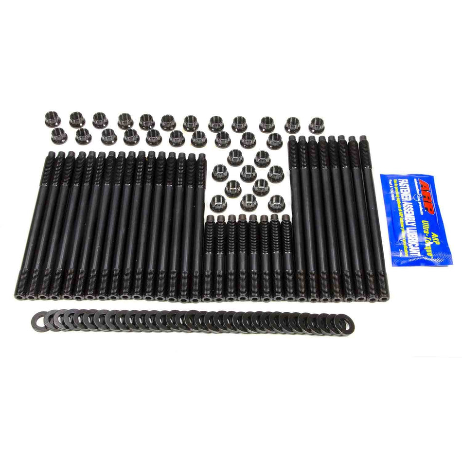 ARP Cylinder Head Stud Kit - 12 Point Nuts - Chromoly - Black Oxide - Aftermarket Head - Big Block Chevy 135-4304