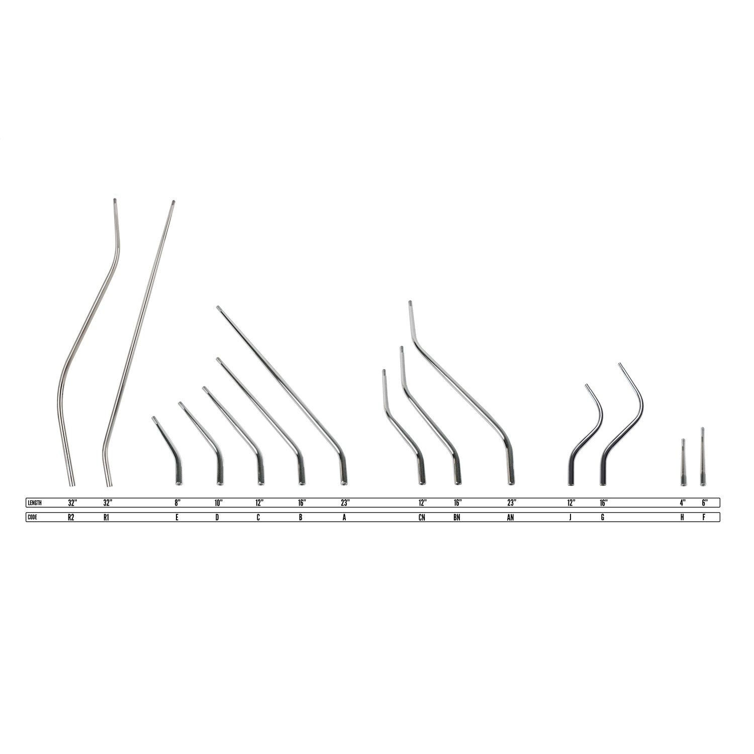 Lokar Automatic Shifter - Floor Mount - 10" Stick - Lokar Hi-Tech Knob - 727