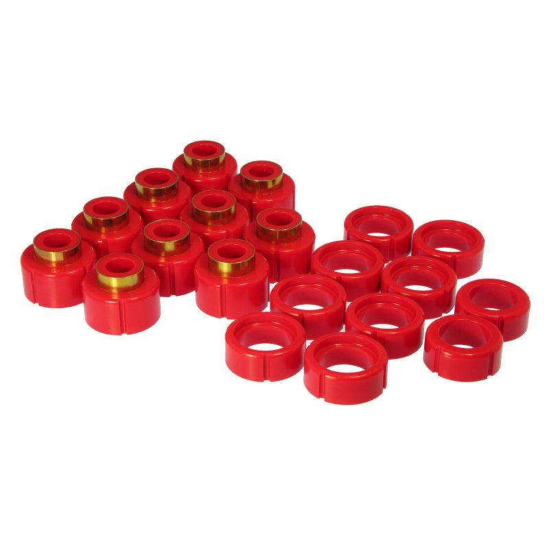 Prothane Body Mount Bushing - Steel - Red / Cadmium - GM Fullsize SUV 1992-99