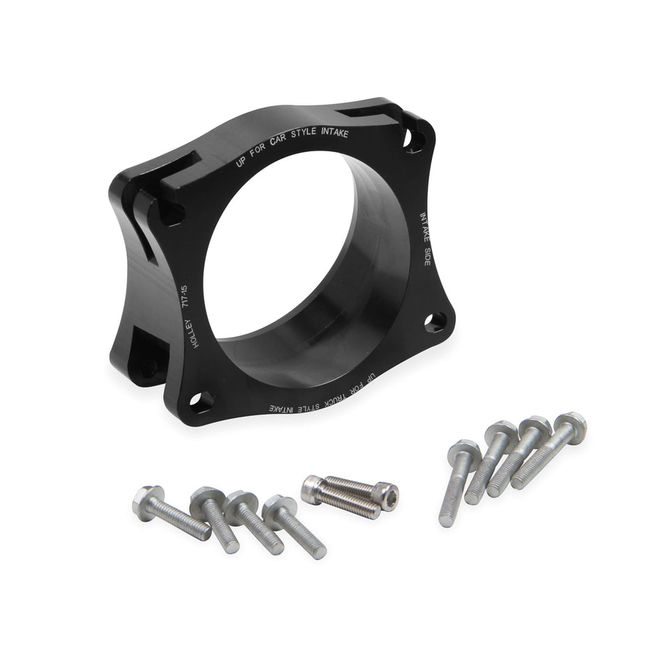 Holley Throttle Body Angle Adapter - for GM LS and LT Intakes