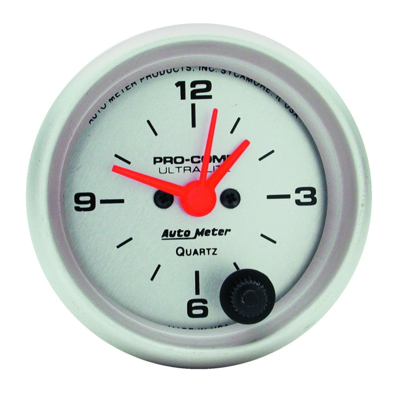 Auto Meter Ultra-Lite Clock - 2-1/16 in.