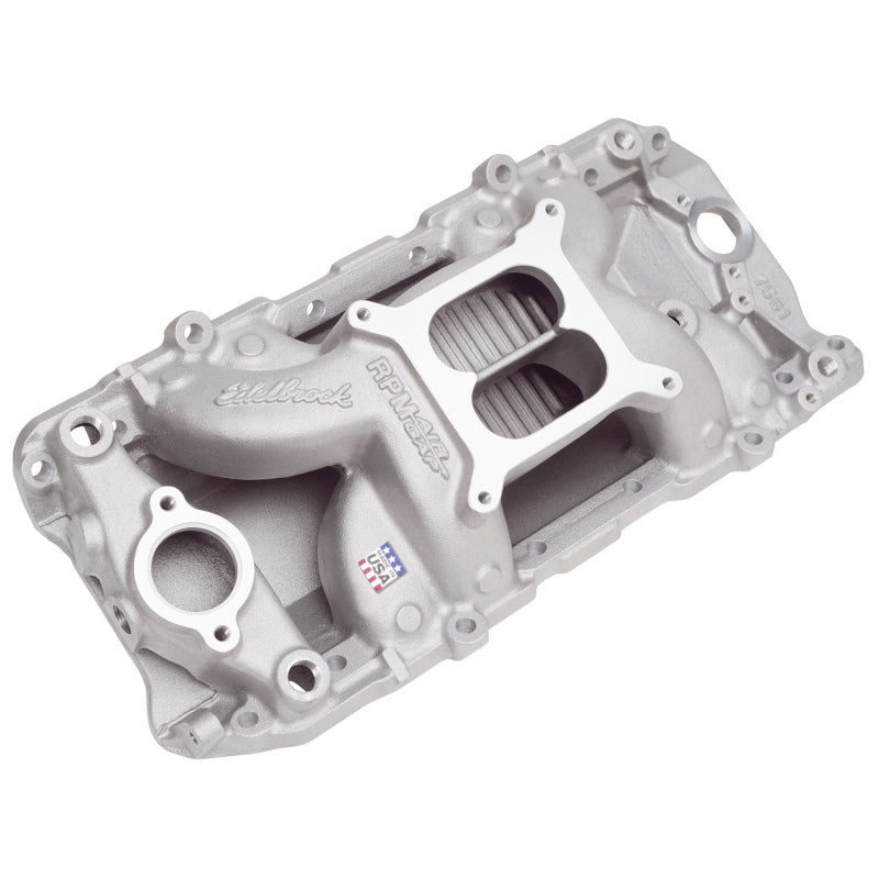 Edelbrock RPM Air-Gap 2-0 Intake Manifold - Cast Finish