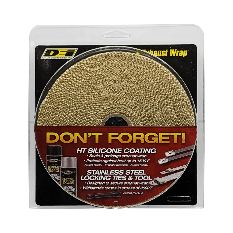 DEI Exhaust Wrap - 2" Wide - 50 ft Roll - Tan