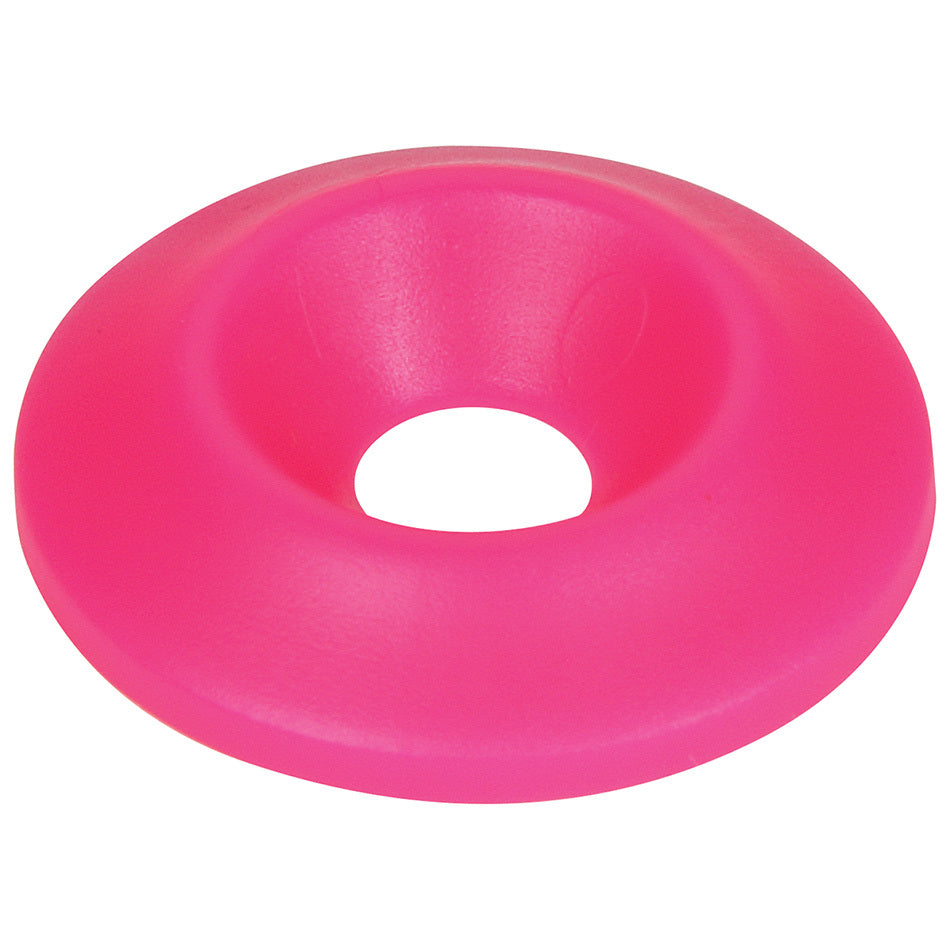 Allstar Performance Countersunk Washer - 1/4" ID - 1" OD - Plastic - Pink (Set of 50)