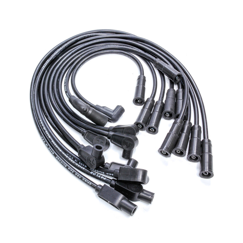 Taylor Cable Products 8mm Spiro-Pro Custom Plug Wire Set - Black