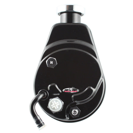 Tuff-Stuff Saginaw Power Steering Pump - 3 gpm - 1200 psi - Black - GM A-Body/F-Body 1970-74