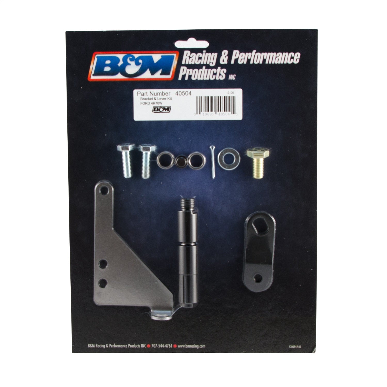 B&M Hardware Included -Steel Transmission Shift Bracket and Lever Natural - 4R70W