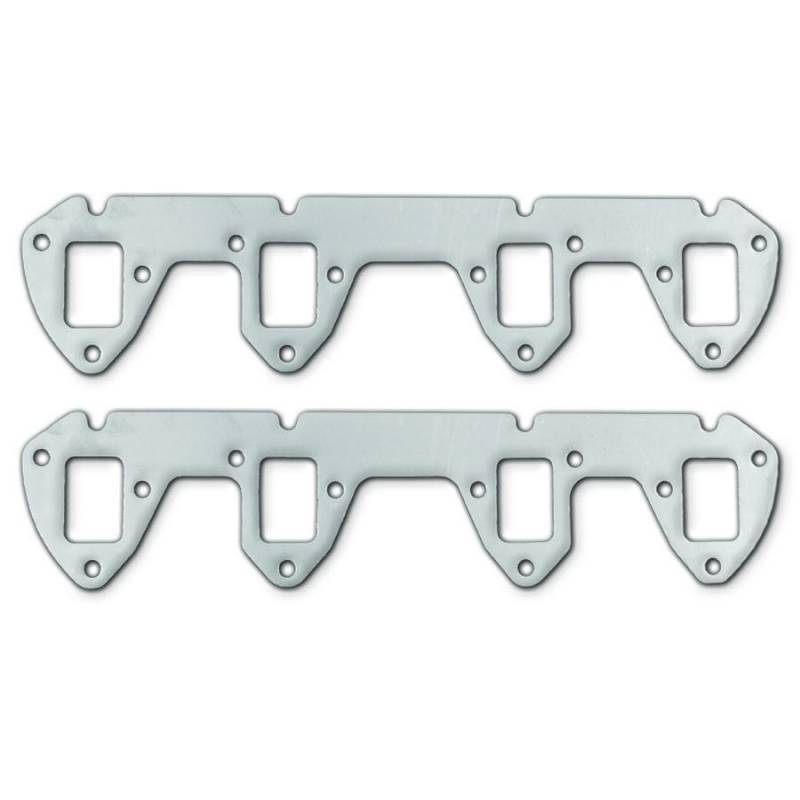 Remflex Exhaust Header / Manifold Gasket - 1.375 x 2.032 in Square Port - Graphite - 16 Bolt - Ford FE-Series - Pair
