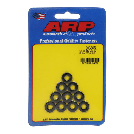 ARP Special Purpose Flat Washer - 1/4" ID - 0.550" OD - 0.750" Thick - Chromoly - Black Oxide - (Set of 10)