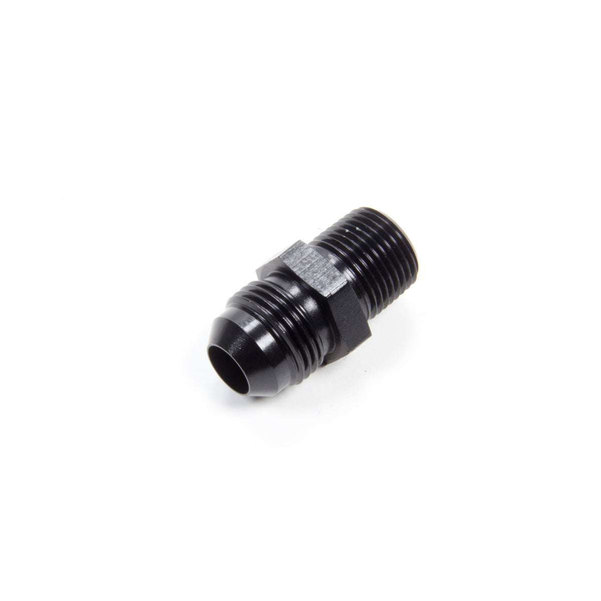 Aeroquip Black Aluminum -08 Male AN to 3/8" NPT Straight Adapter