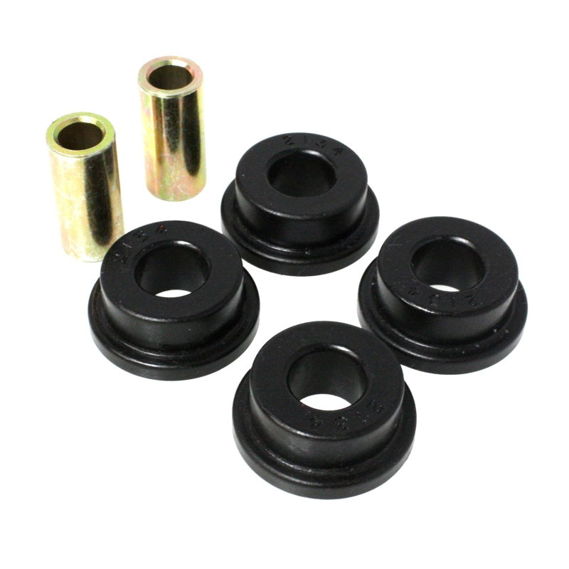 Energy Suspension Hyper-Flex Flanged Bushing - 1.76 in OD - 1.85 in Long x 0.562 in ID Sleeve - Black / Cadmium
