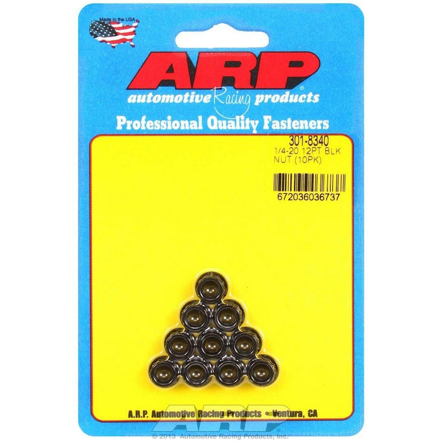 ARP 1/4-20 12 Point Nuts (10)