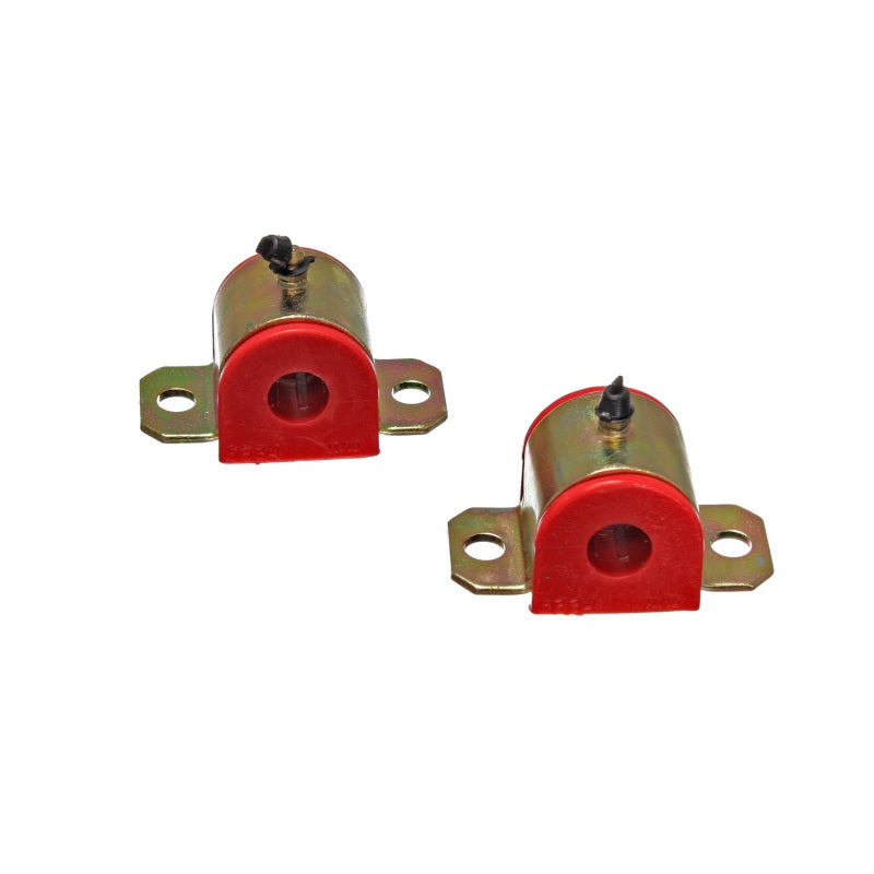 Energy Suspension Hyper-Flex Sway Bar Bushing - Front - Greaseable - 11/16" Bar - Polyurethane/Steel - Red/Cadmium