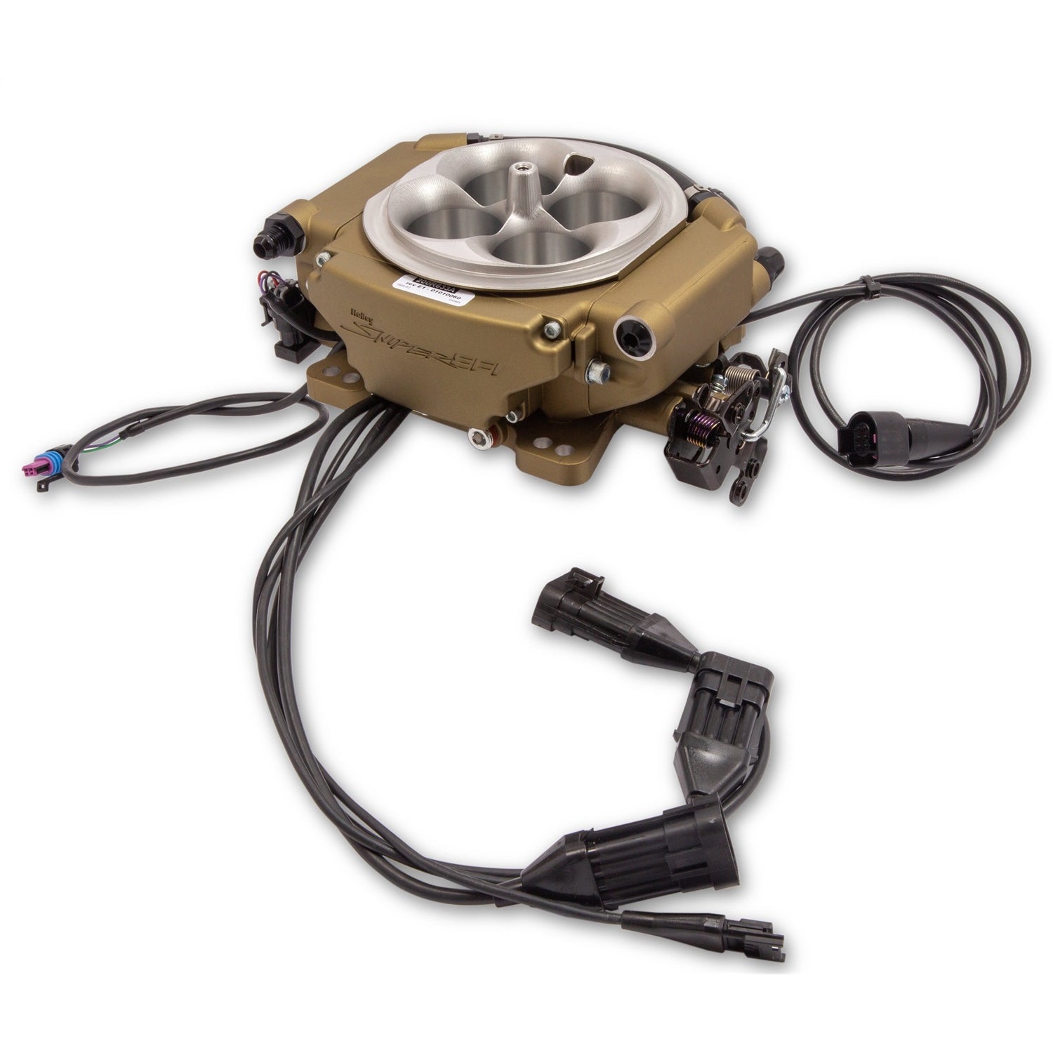 Holley Sniper EFI Sniper EFI XFlow Throttle Body Fuel Injection - Square Bore - Gold 550-542