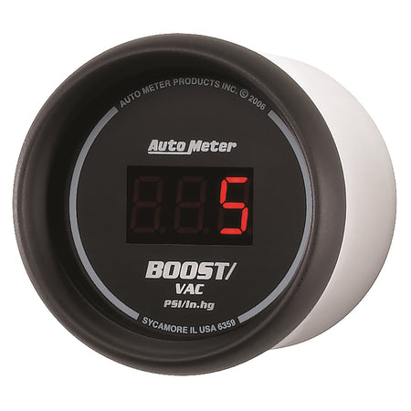 Auto Meter Sport-Comp Digital Boost/Vacuum Gauge - 2-1/16 in.