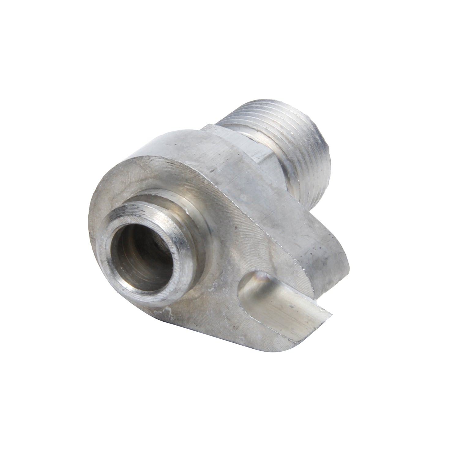 Vintage Air Chrome Hemi Compressor Block Fitting #10 Strait