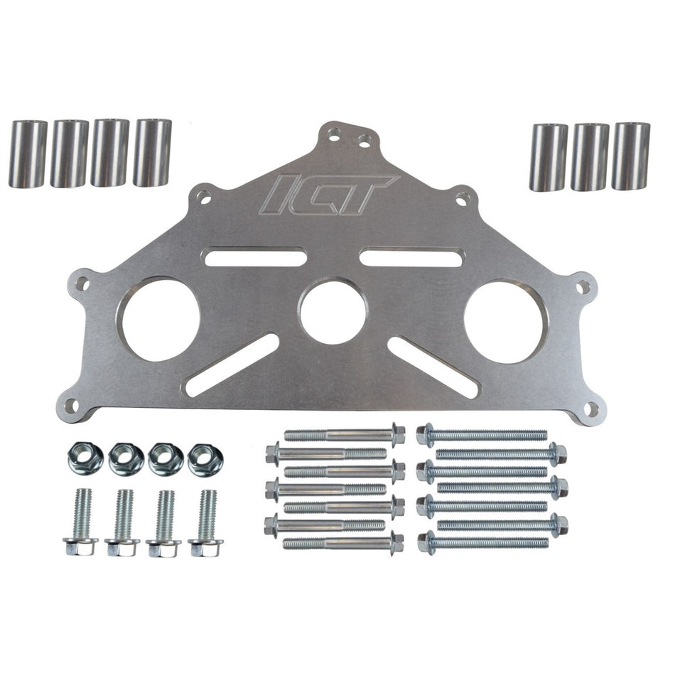 ICT Billet Engine Saver Stand Adapter Plate - 1/2 in Thick - Small Block Chevy/Big Block Chevy/LS/LT Engines