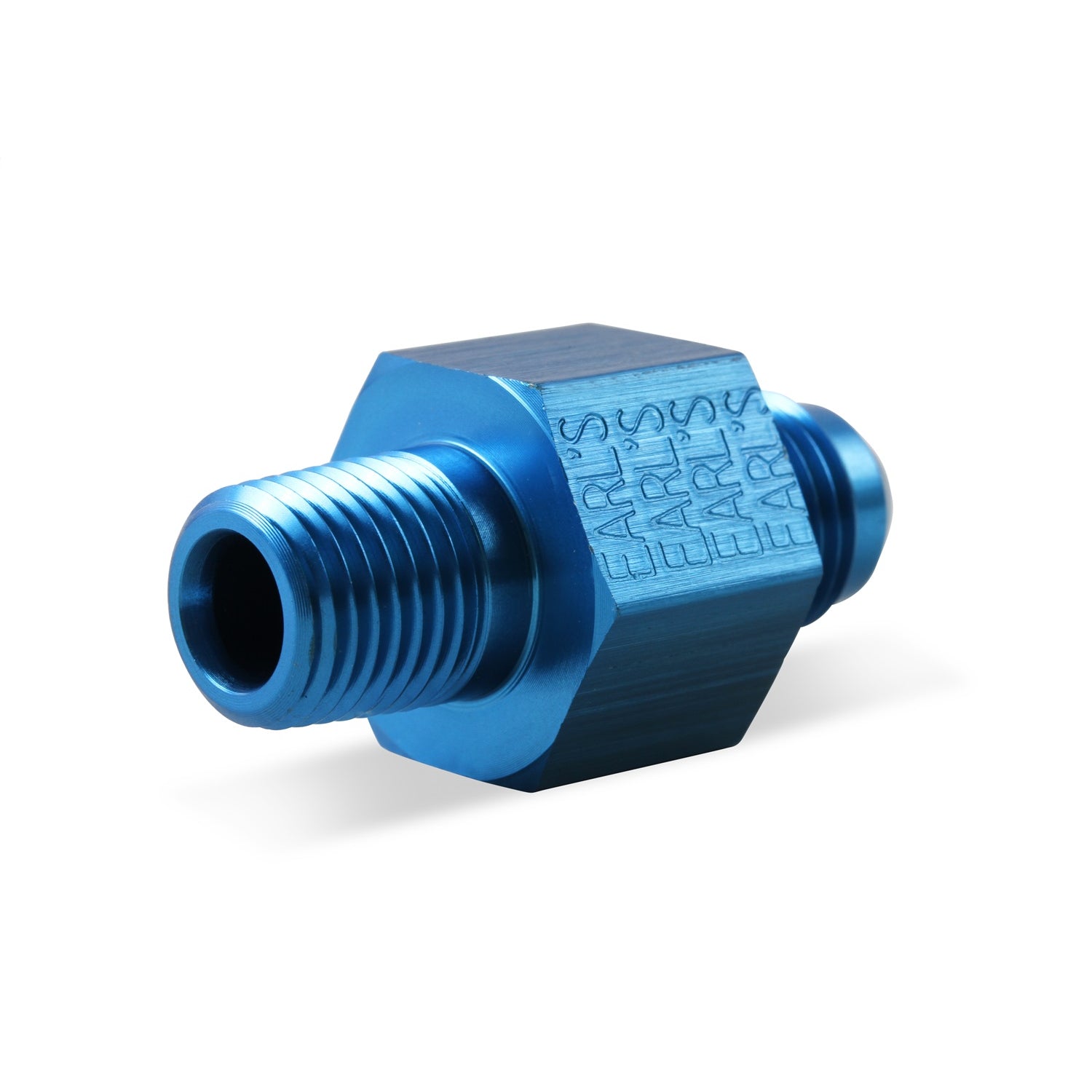 Earl's Pressure Gauge Adapter -08 AN Male to 3/8" NPT w/ 1/8" NPT In Hex