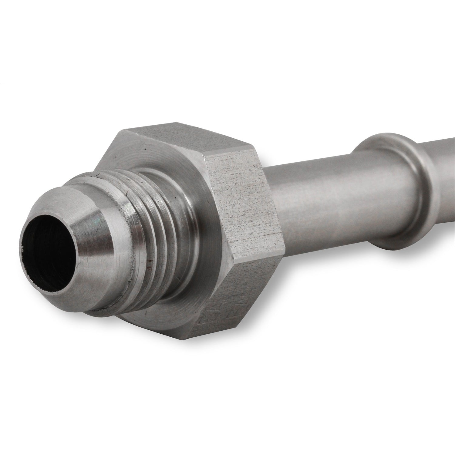 Earl's Fuel Line Adapter Fitting - Straight - 3/8" SAE Male Quick Disconnect to 6 AN Male - Stainless