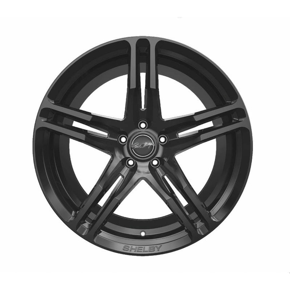Carroll Shelby CS14 Wheel - 20 x 11" - 7.970" Backspacing - 5 x 4-1/2" Bolt Pattern - Aluminum - Gloss Black