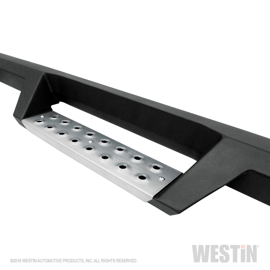 Westin HDX  Drop Step Bars - Stainless Step Insert - Black Powder Coat - Jeep Wrangler JL 2018-21 - Pair