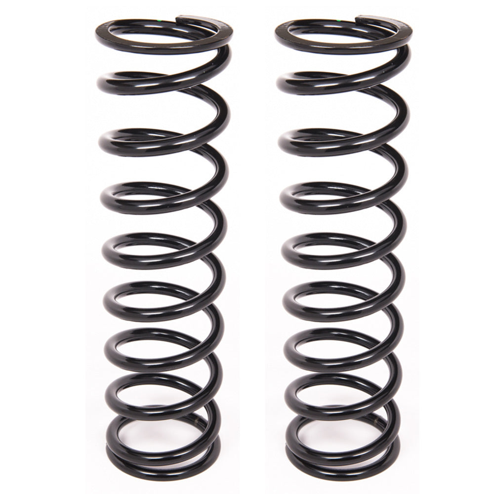 Aldan American Coil-Over Spring - 2.500" ID - 12" Length - 180 lb/in Spring Rate - Steel - Black Powder Coat - (Pair)