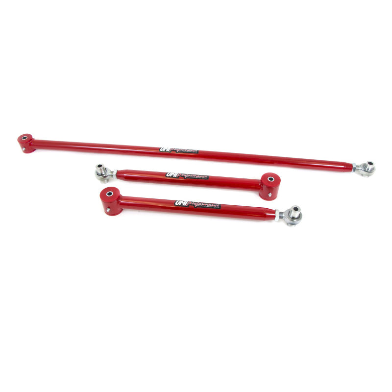 UMI Performance 1982-2002 GM F-Body Single Adjustable Lower Control Arms and Panhard Bar Kit - Red
